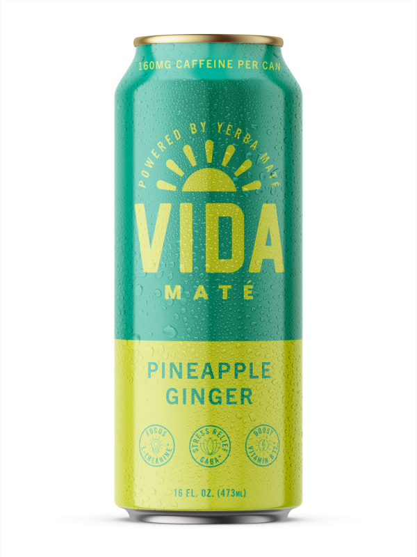 VidaMate - Pineapple Ginger - 16oz - Render